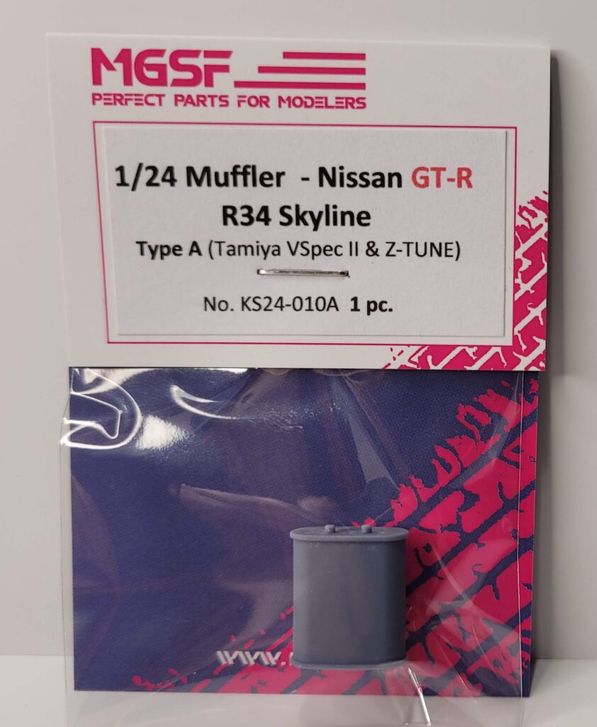 MGSF 1/24 Muffler for R34 GT-R Skyline VSpec Z-TUNE