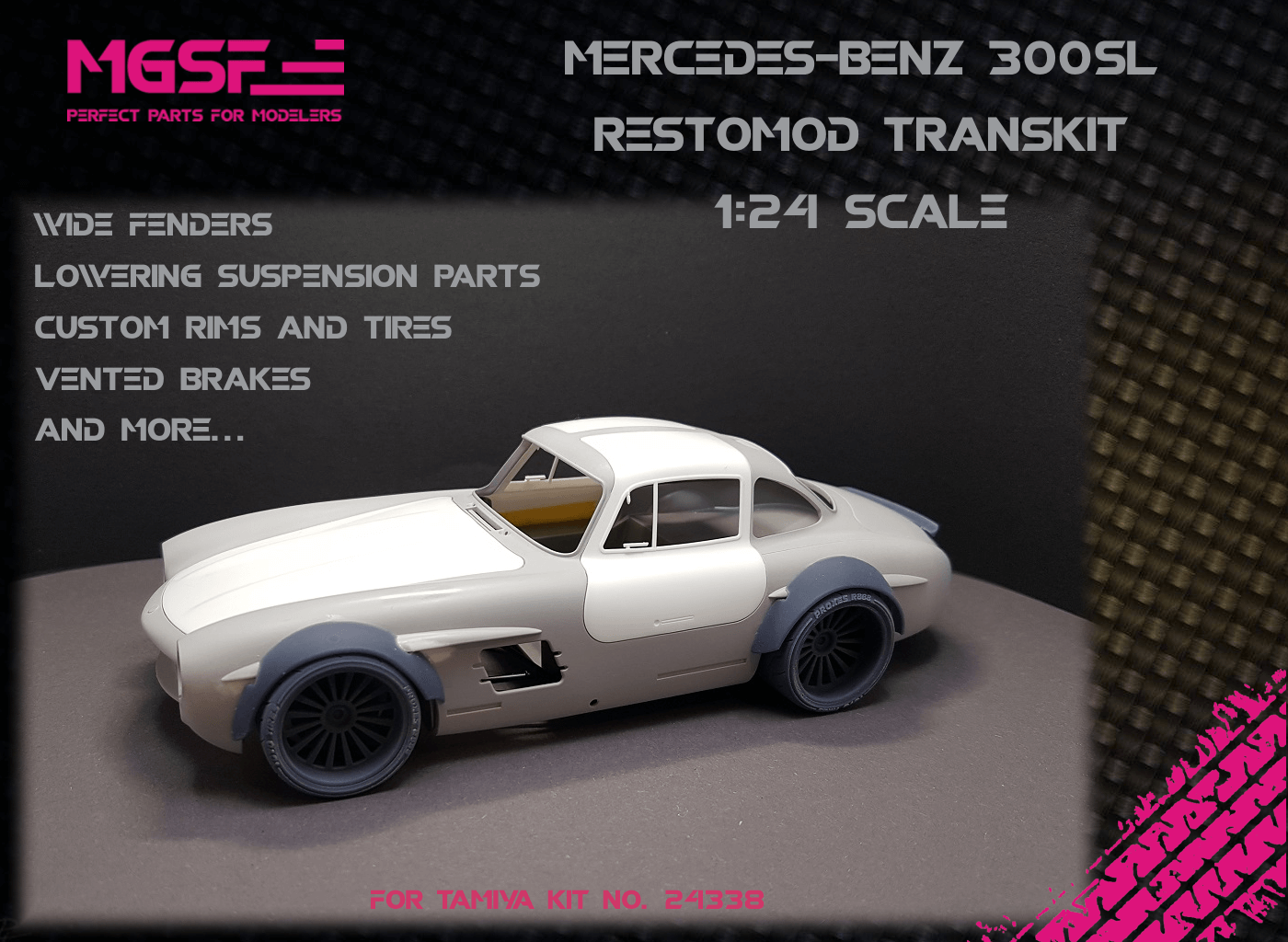 Mercedes-Benz 300SL 1/24 scale detail kit